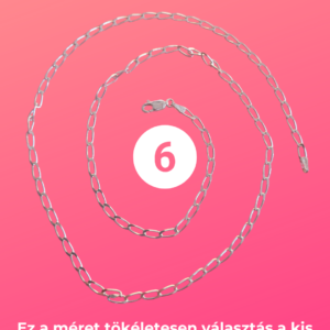 54cm hosszú ezüstlánc